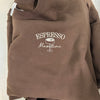 Espresso Momtini Embroidered Crew