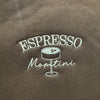 Espresso Momtini Embroidered Crew