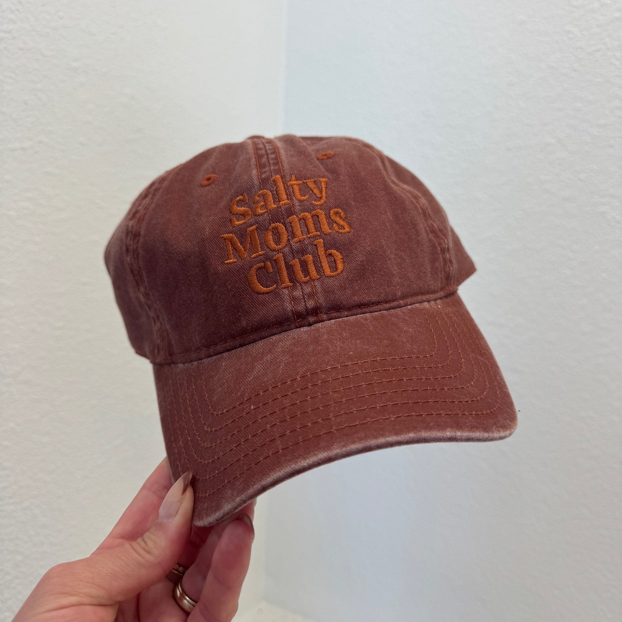 Salty Moms Club Hat in Burnt Orange