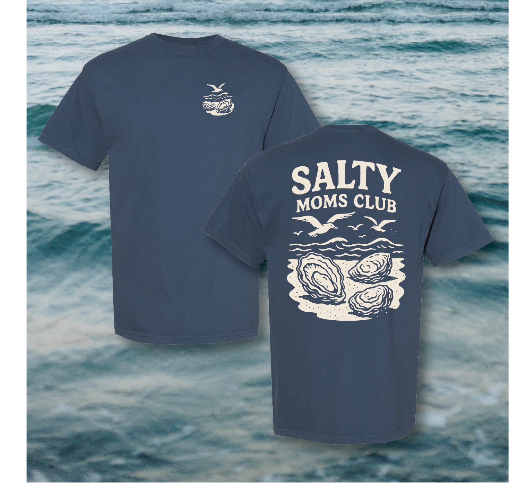 Salty Moms Club Oyster Tees