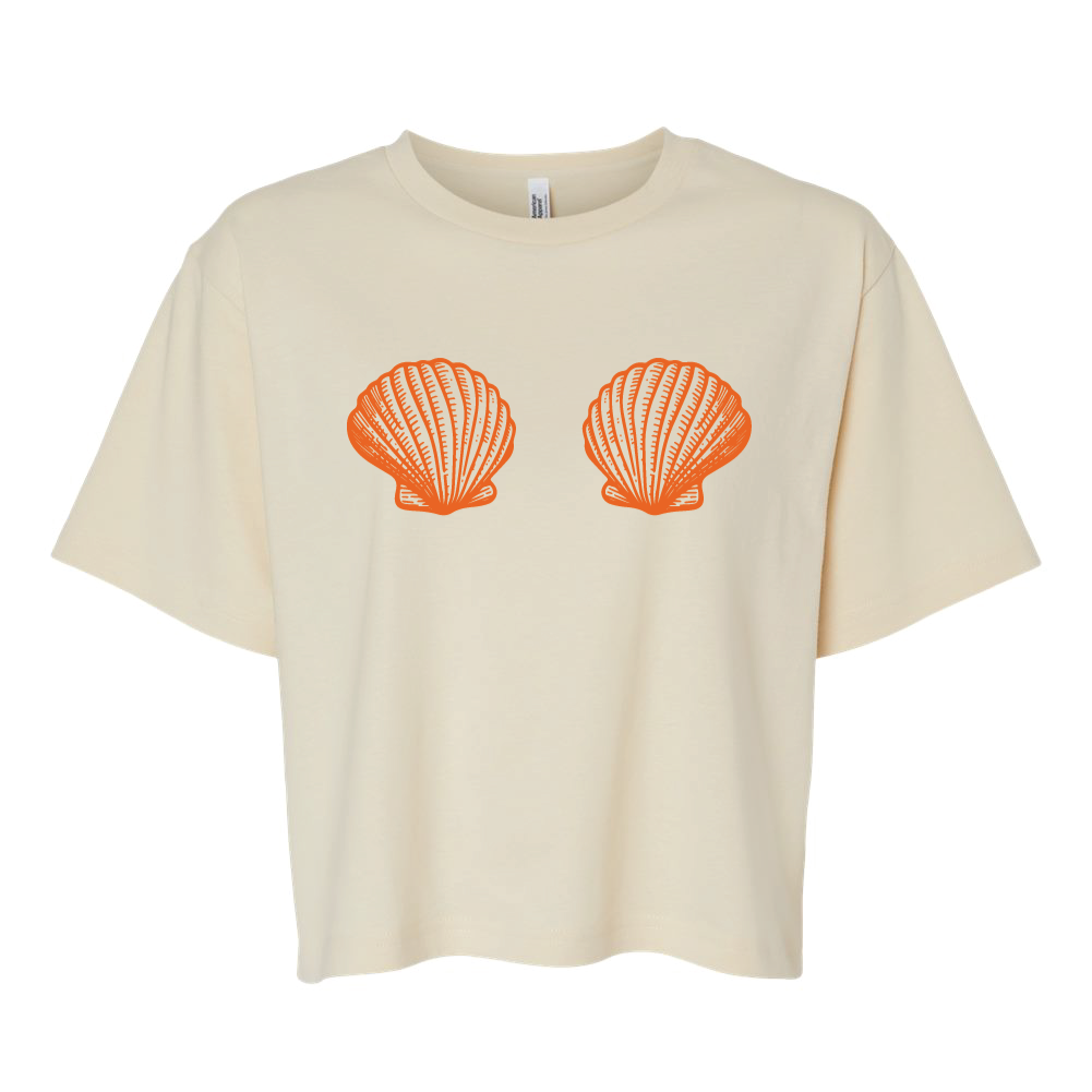 Sea Shell Crop Tee – Salty Moms Club