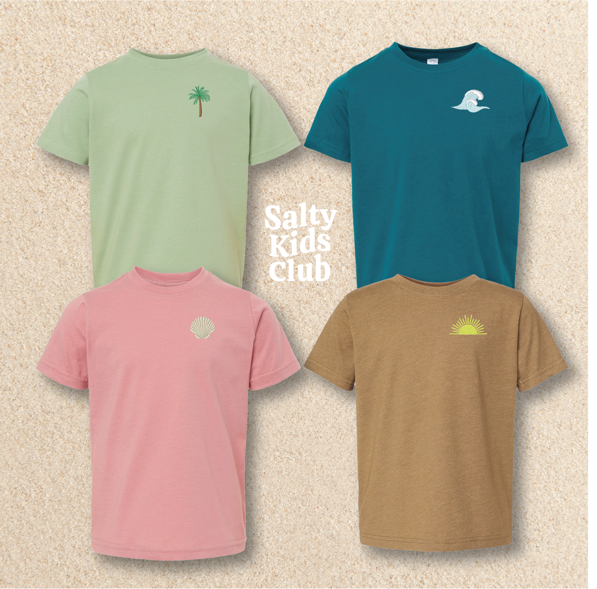 Salty Kids Club Embroidered Tees