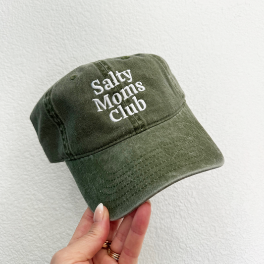 Salty Moms Club Hat in Moss