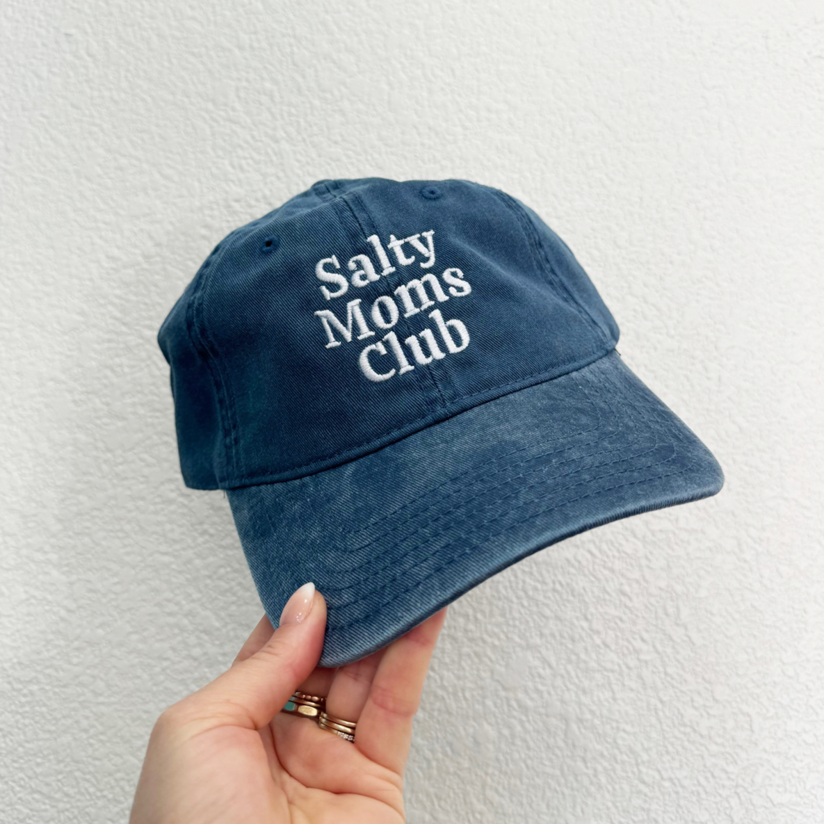 Salty Moms Club Hat in Ocean